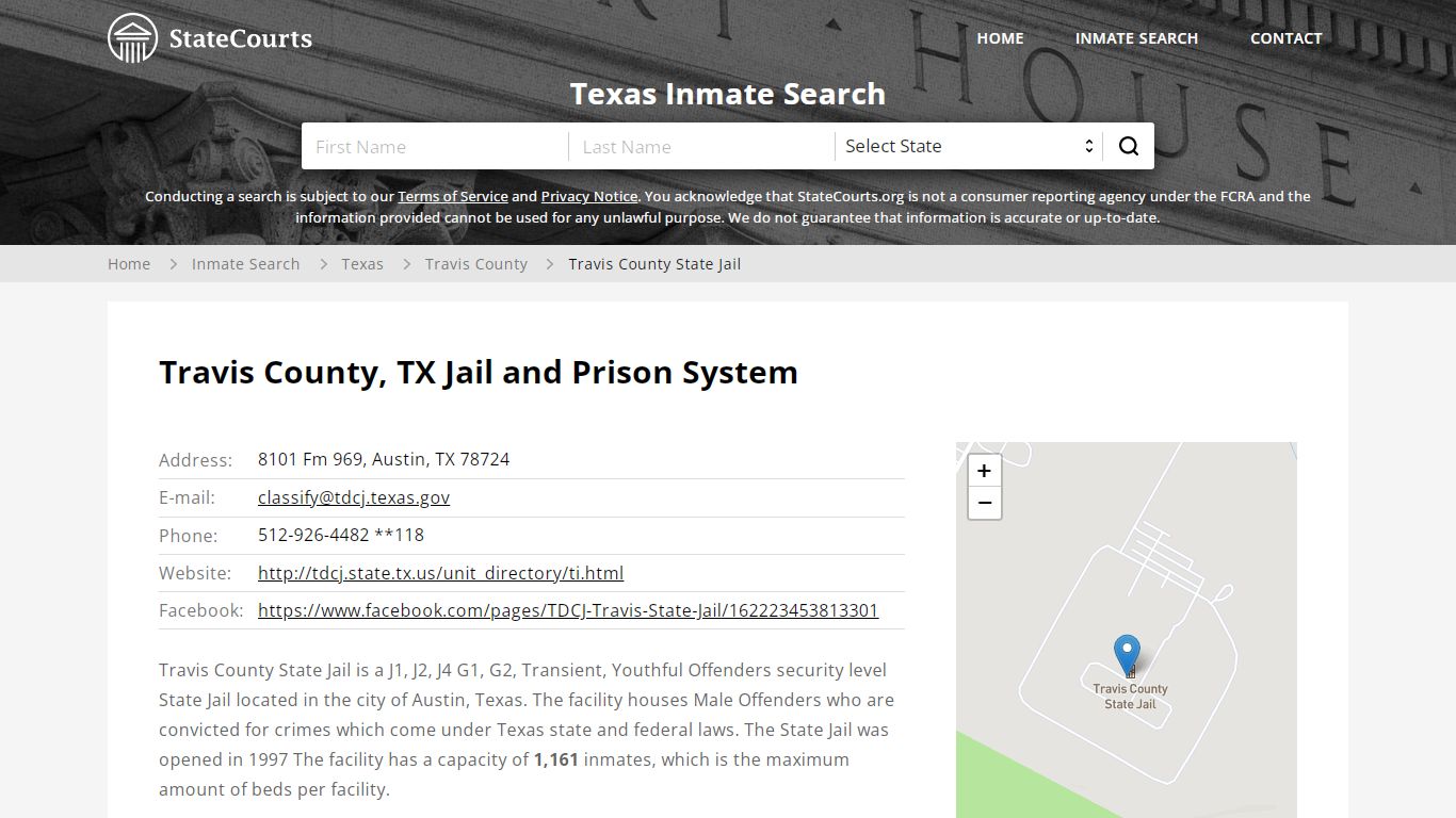Travis County, TX Jail and Prison System - State Courts